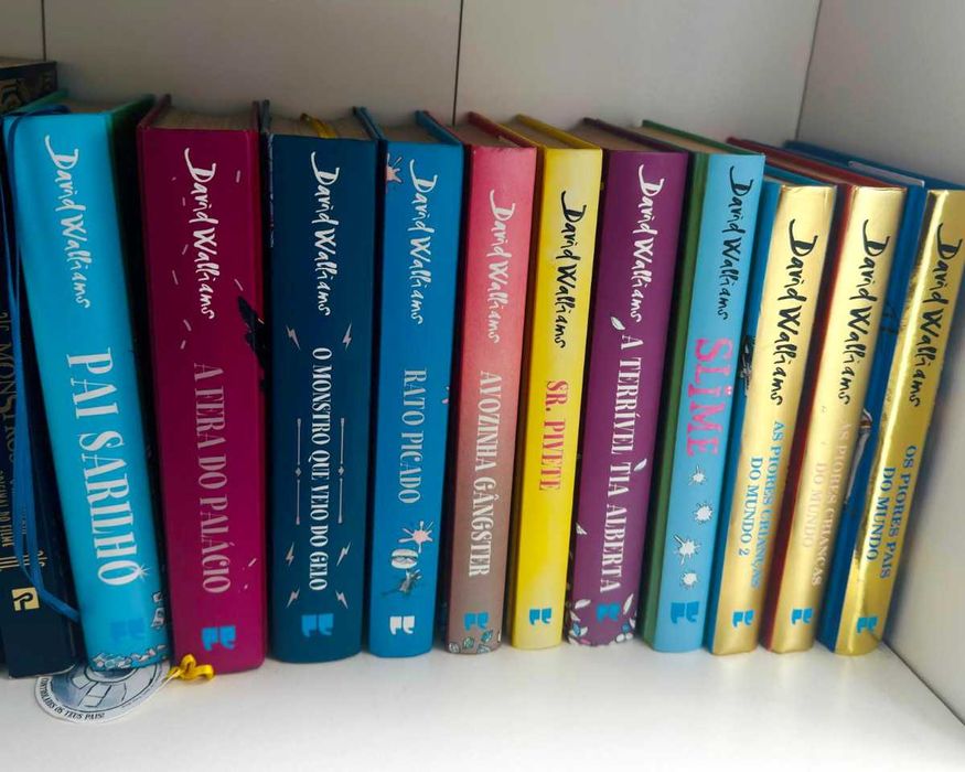 Lote 11 livros David Walliams, capa dura, Porto Editora