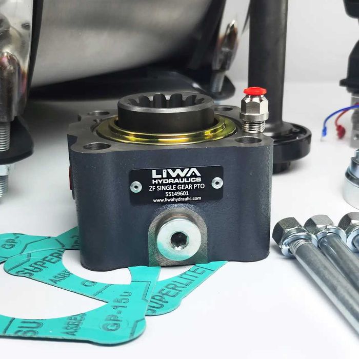 Гидравлика на самосвал MAN, Daf, Iveco КПП ZF, боковой алюминиевый бак