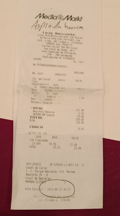 Aspirador Hoover com garantia