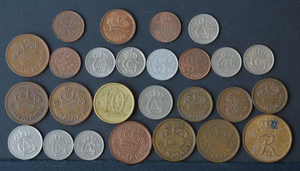 Nordic Countries Lot with 26 Coins - OLX X10176