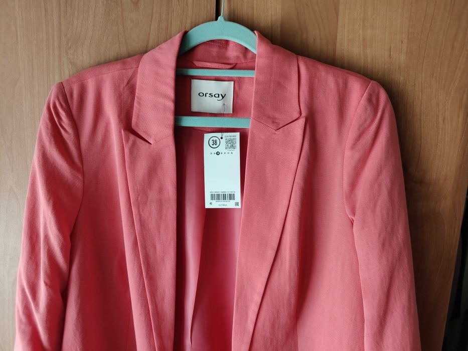 Żakiet marynarka Orsay, rozmiar 38, koralowy, NOWY