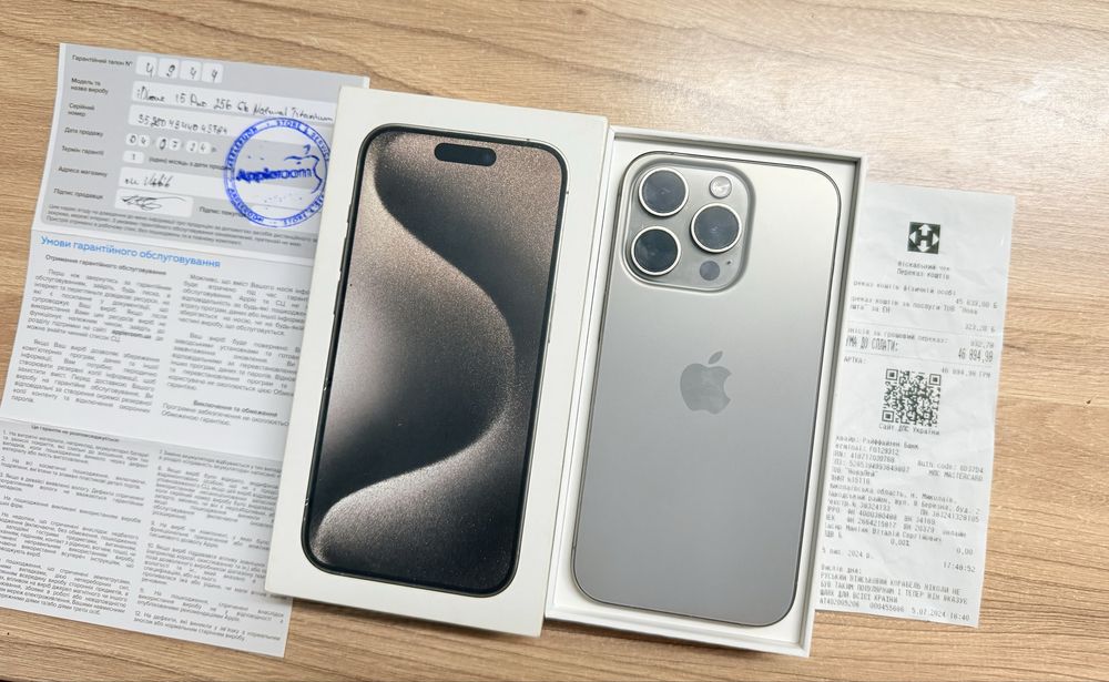 iPhone 15 Pro 256GB Полностью рабочий