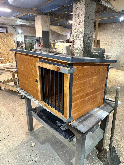 Утеплена буда для собаки з тамбуром та дверцятами!