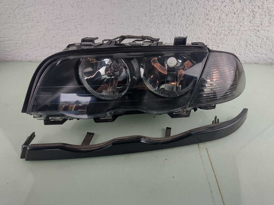 BMW 3 E46 lampa reflektor lewy przód Europa kierunkowskaz