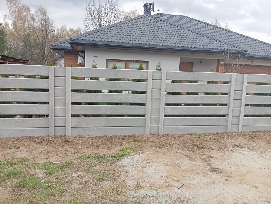 Ogrodzenia Betonowe ze Słupkiem Zdobionym! Producent!!!