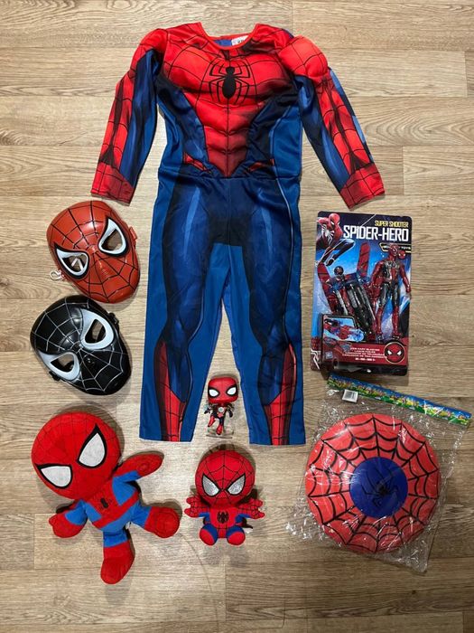 Костюм спайдермен человек паук 3-4 года рост 98-104