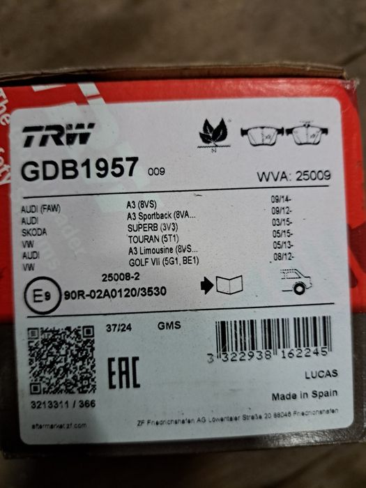 Tarcze hamulcowe vw, seat,  skoda.