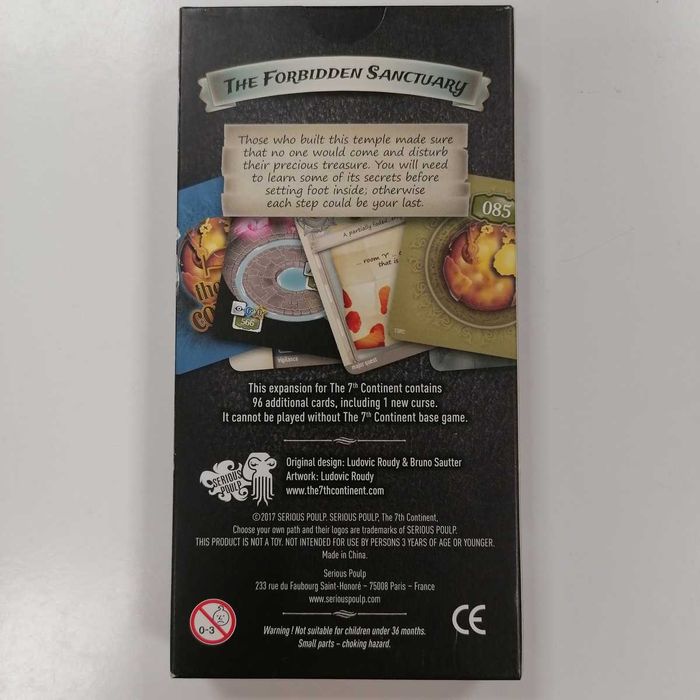 The 7th Continent: The Forbidden Sanctuary - expansão p jogo tabuleiro