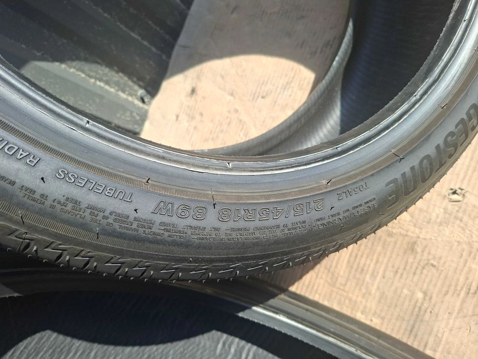 Шини Б/У 4шт 215/45 R18 89W Bridgestone Turanza T005A .