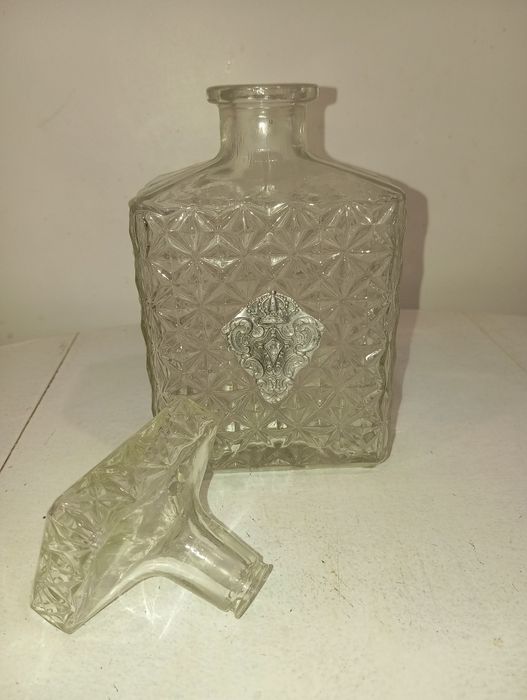 Garrafa cristal brasão Portugal