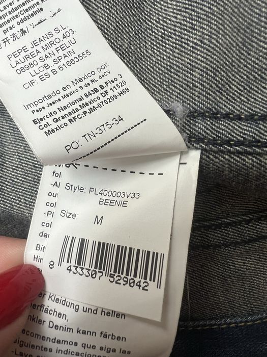 Pepe jeans M niebieska katana granat jeansowa damska