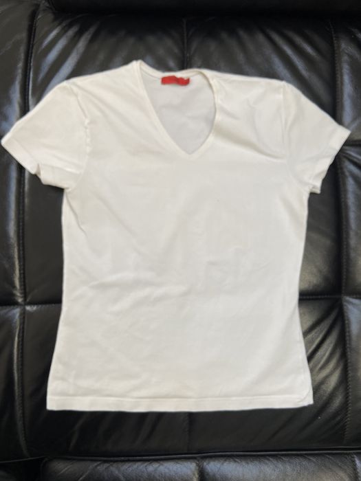 Bialy t-shirt basic rozmiar S