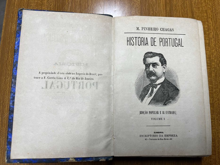 História de Portugal  - Pinheiro Chagas – Volumes 2, 3, 4 e 6