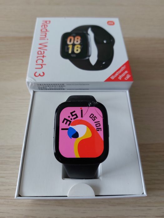 Redmi Watch 3 Czarny (rozbita szybka)