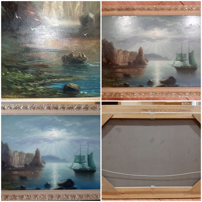 Картины маслом морской пейзаж.