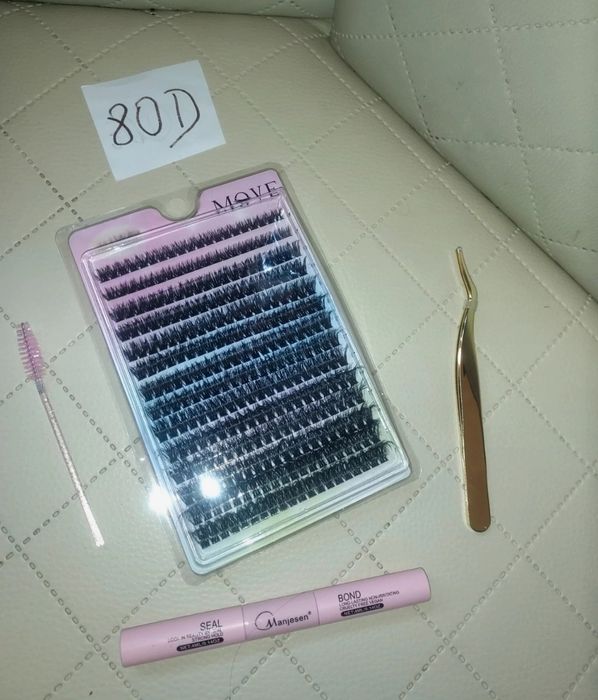 Zestaw do robienia rzęs Kępki 8DD#rzęsy bondingowe#makaup #eyelashes #