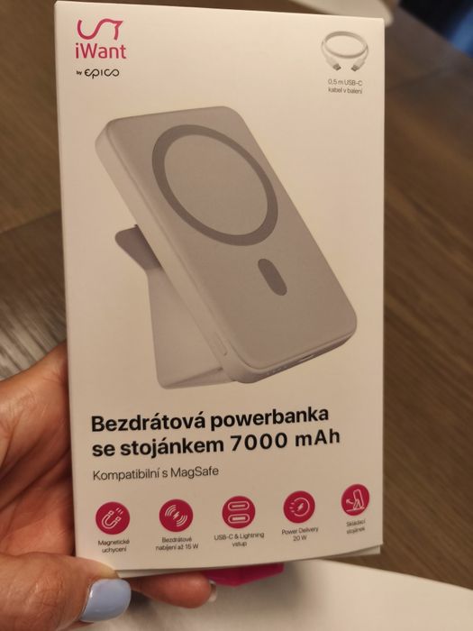 Power bank iWant Mag+ MagSafe 7000mAh