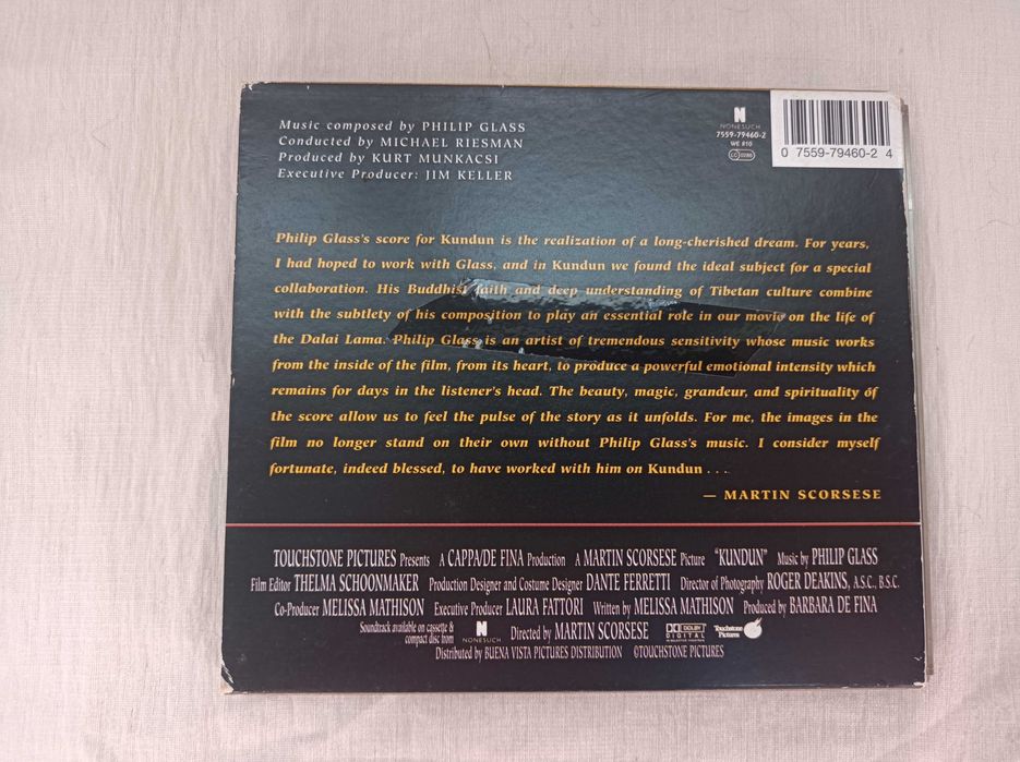 CD Kundun, banda sonora por Philip Glass