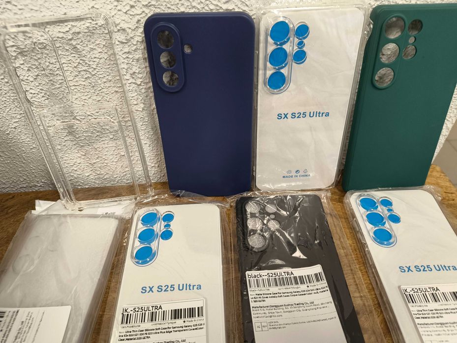 8 Vidros temperados premium + 13 capas Samsung S25 Ultra
