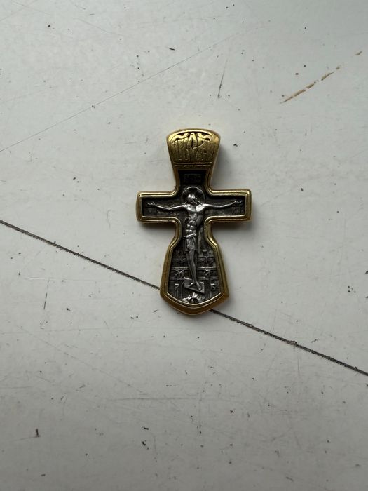 Крестик с позолотой (6 грам)