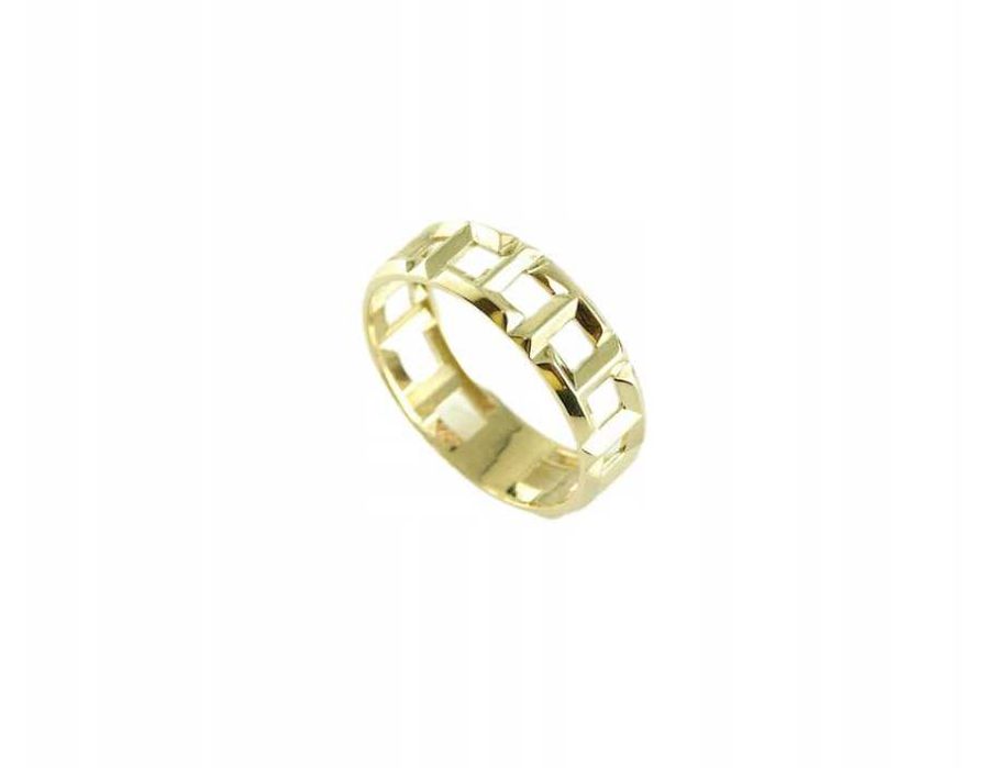Elegancki złoty pierścionek ZŁOTO_ p.585 r.15 CUDO