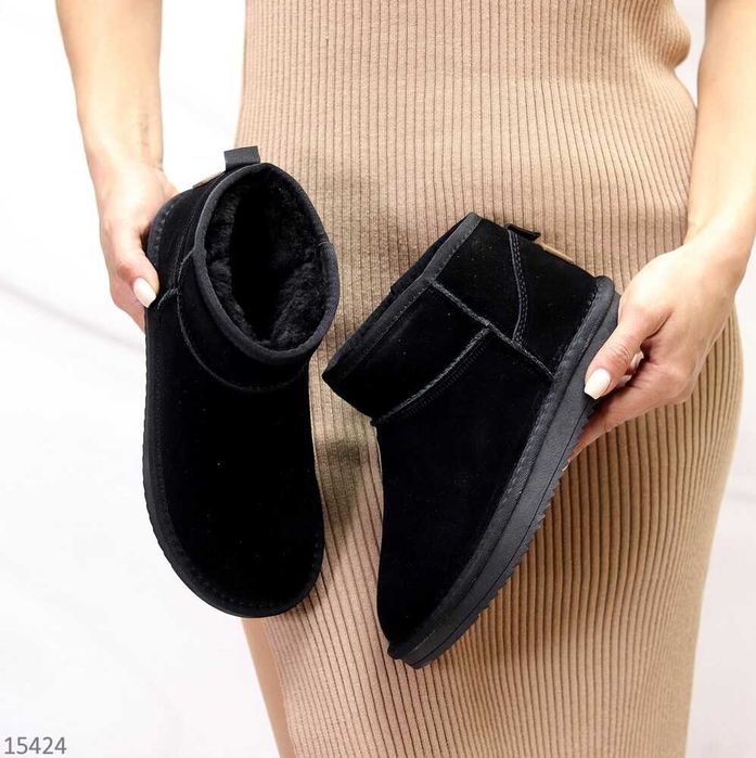 Низькі уггі ITTS натур. замша, низкие зимние угги короткие угги 37-41р