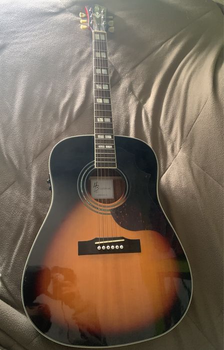 Guitarra Acustica Harley Benton Custom Line Superior-E VS