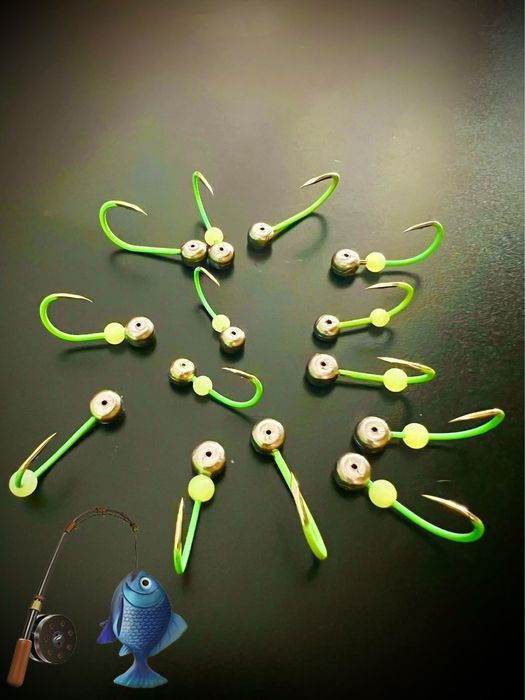 Летняя мормышка  Lumo Green  Світлонакопичувальні флюрисцентні