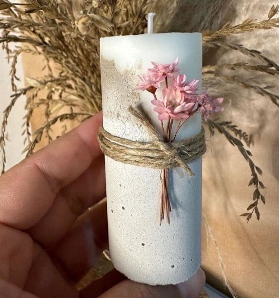 Vela de concreto - lembranças