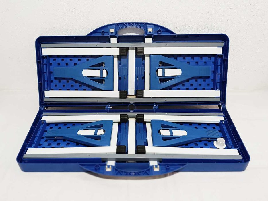 Mesa de Campismo/Piquenique em Alumínio Rebatível com 4 Bancos