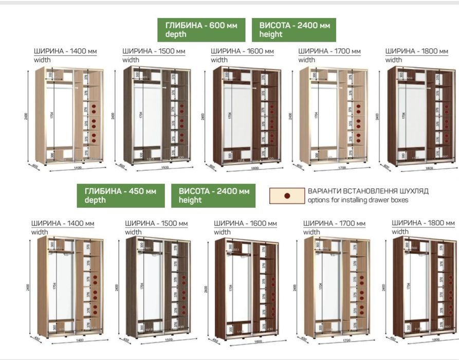 ‼️Шкафы-купе ‼️фабричные.Раздвижные системы.