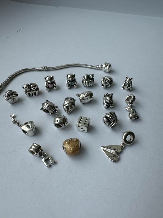 Pandora оригінал, браслет шарми Pandora,  пандора, срібло 925,прикраси