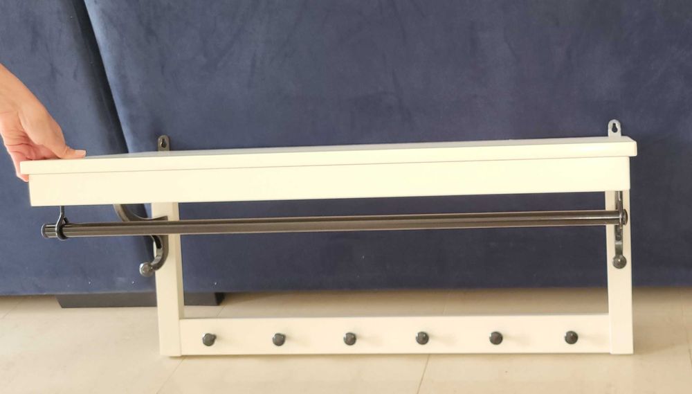 Bengaleiro HEMNES, branco, 85 cm