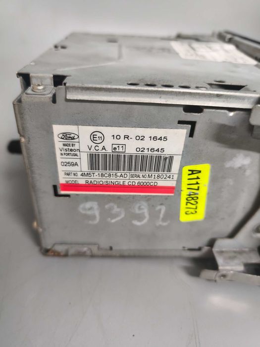 FORD C-Max I, Focus Mk2, OE: 4M5T-18C815-AD, Radioodtwarzacz 6000CD