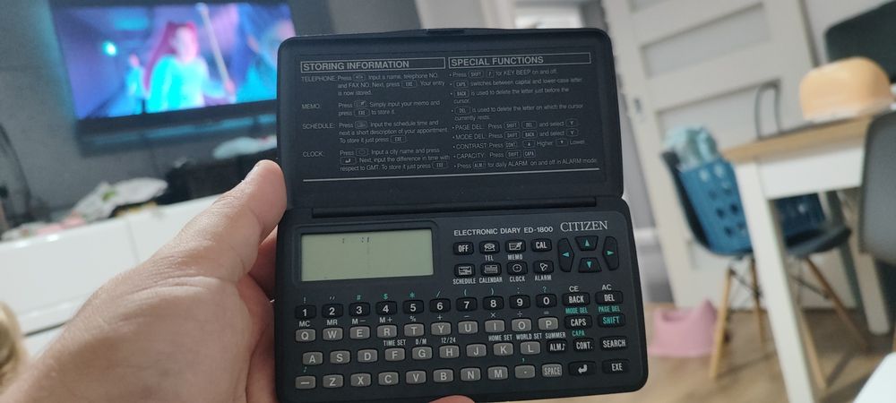 Kalkulator dziennik Citizen electronic diary ED-1800