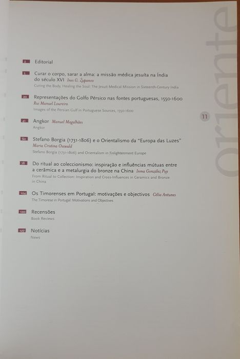 Revista Oriente n⁰ 11