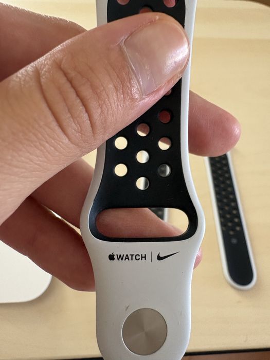 Bracelete Apple Watch Nike Sport Band 44mm (Original - Caixa Completa)