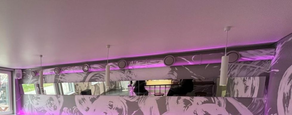 Стільці з оксамитовим оздобленням та дерев'яними ніжками