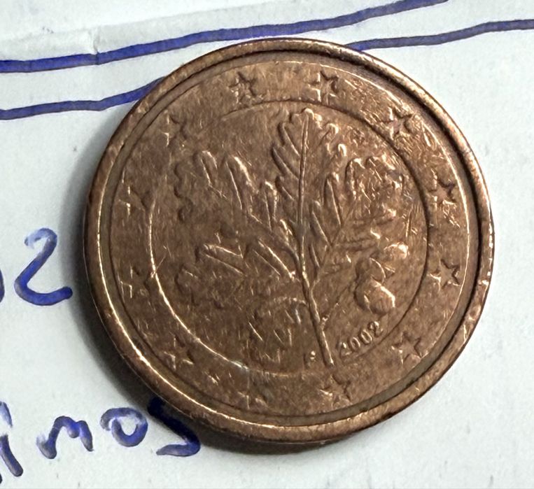 Modas 2 centimos - varios anos