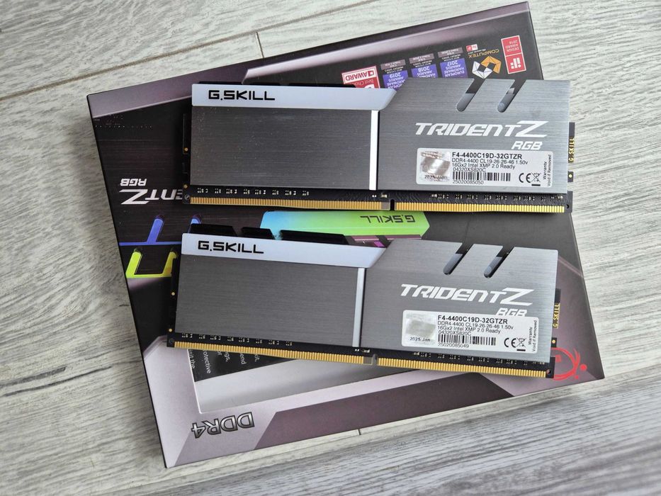ТОП пам'ять DDR4 32GB (2x16) 4400MHz G.Skill TridentZ RGB. Trade-in