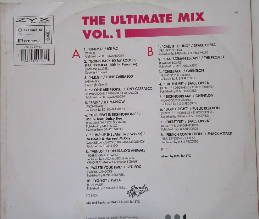 The Ultimate Mix - - - - - Volume 1 - - - - - Maxi Single