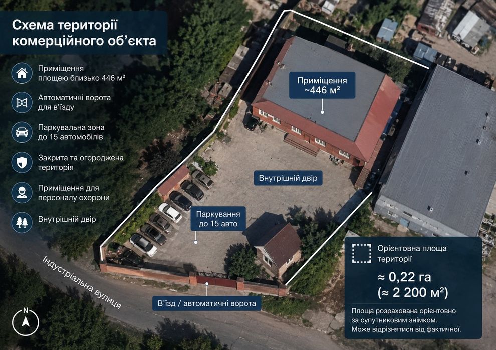 Оренда 450 м² | склад + офіс + виробництво | закрита територія /комерційне приміщення