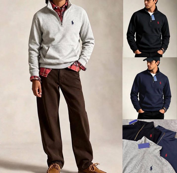 Polos Ralph Lauren com fecho e bolsos