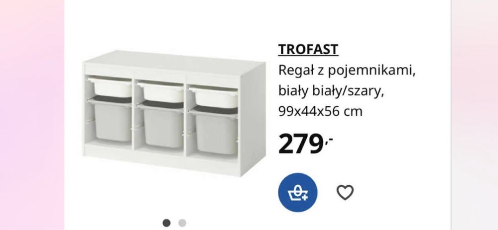 Regal Teofast z pojemnikami