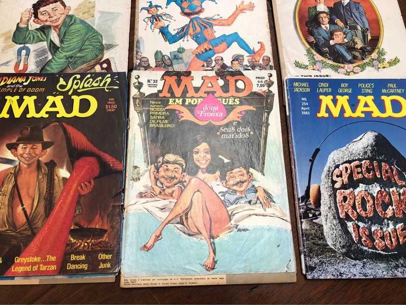 Lote de doze revistas MAD antigas