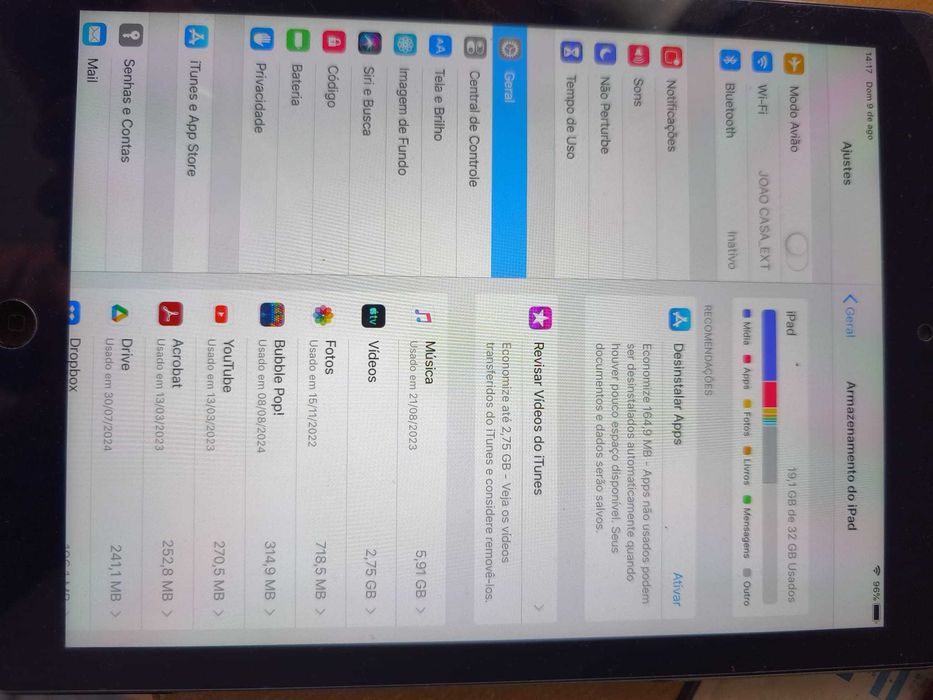 iPad Air 32GB em perfeito estado