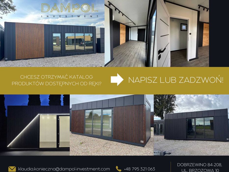 nowoczesny pawilon 8x3 24m2 /handlowy, biurowy, gastronomia, domek /GDANSK