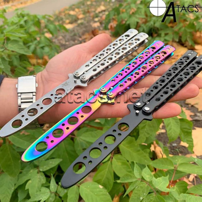 Нож бабочка балисонг тренировочный учебный/Ніж балісонг тренувальний ...