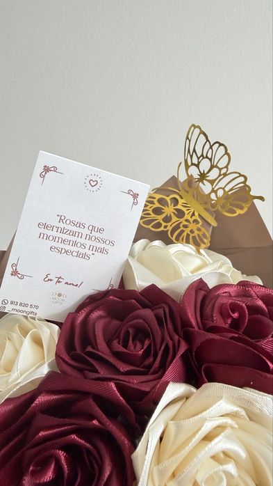 Buque de rosas eternas