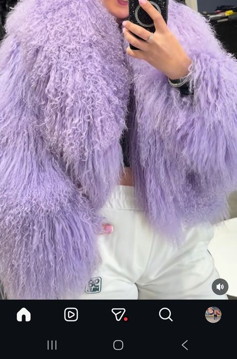Красивая  модная шуба